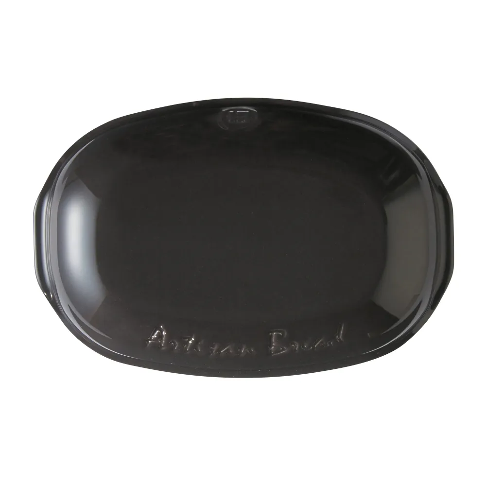 Emile Henry Stampo pane artigianale pirofila da forno ceramica con coperchio Antracite 5501