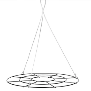 Espositore metallo da appendere d.90cm di colore di colore nero