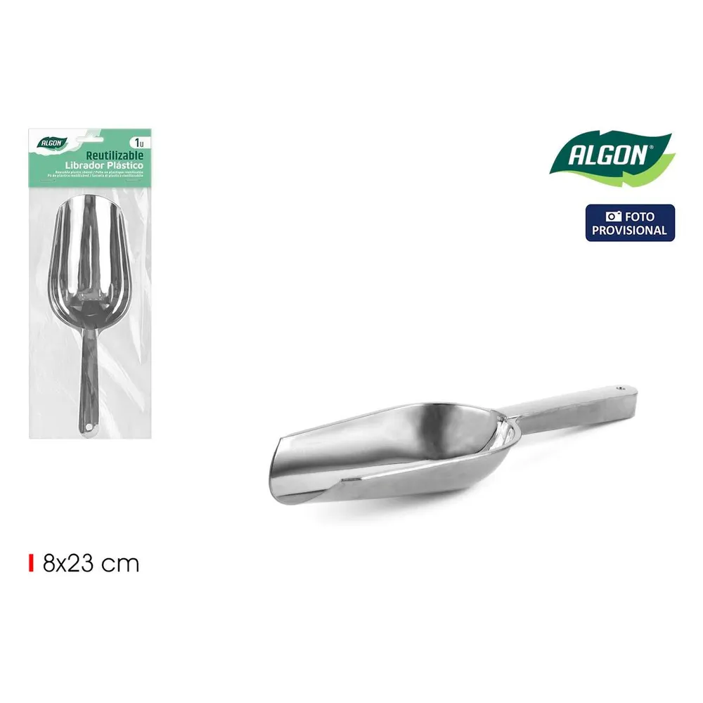 Espátula de Servir Algon PS PLATA 8 x 23 cm (24 Unidades)