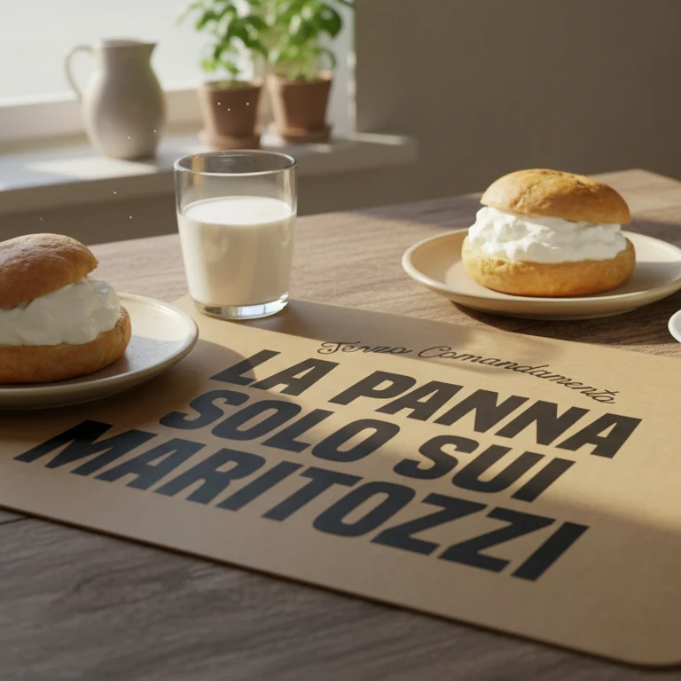 Essent'ial - Tovaglietta La Panna Solo sui Maritozzi