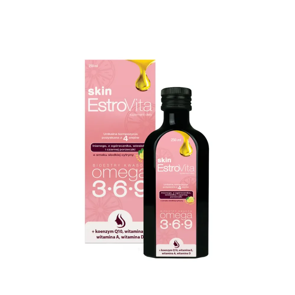 EstroVita Skin Omega 3-6-9 per donne 250 ml gusto limone dolce