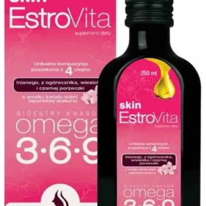 EstroVita Skin Omega 3-6-9 per donne 250 ml gusto ciliegia fiore