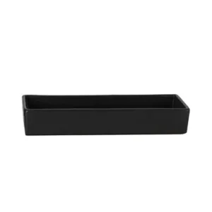 Etna Nero Coppetta Rettangolare Cm.18x6x3,2h