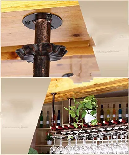 FCXBQ Porta Bicchieri da Vino Porta calici , Ripiano Regolabile Altezza Decorazione , Porta Bicchiere da Vino, Decorazione...