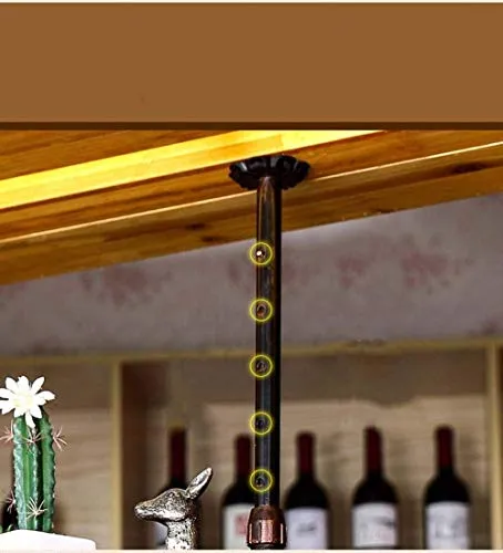 FCXBQ Porta Bicchieri da Vino Porta calici , Ripiano Regolabile Altezza Decorazione , Porta Bicchiere da Vino, Decorazione...