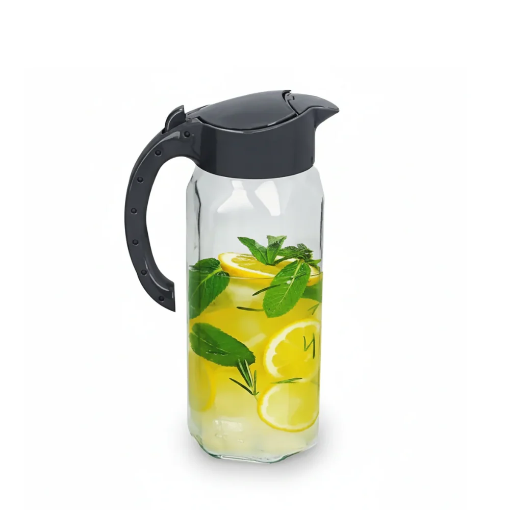 Caraffa Vetro 1,5L con Coperchio - 3 Colori Eleganti FercasaShop®