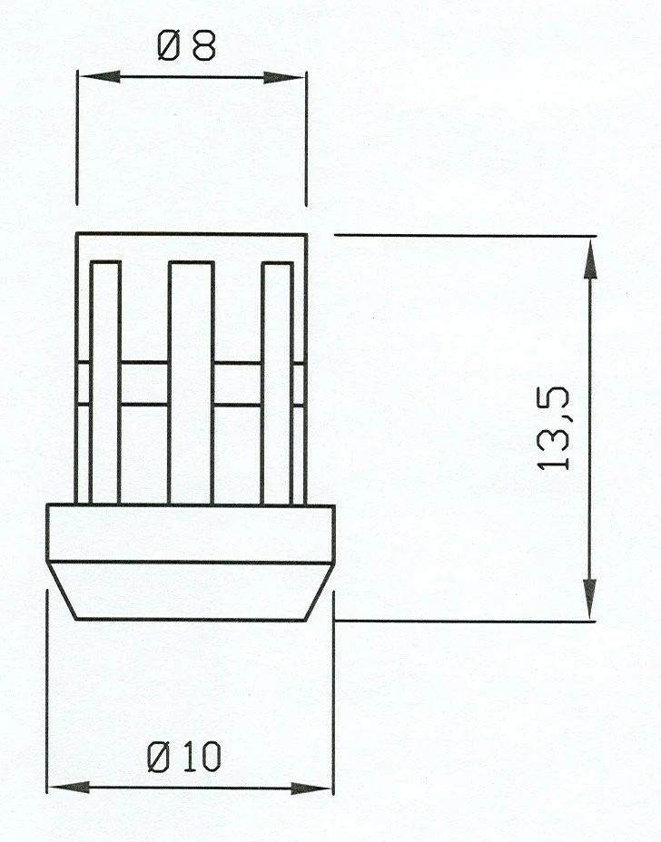 FITTINGS FOSTER GOMMINO ANTIGRAFFIO PER GRIGLIA CUCINA GAS 4 PZ P0003