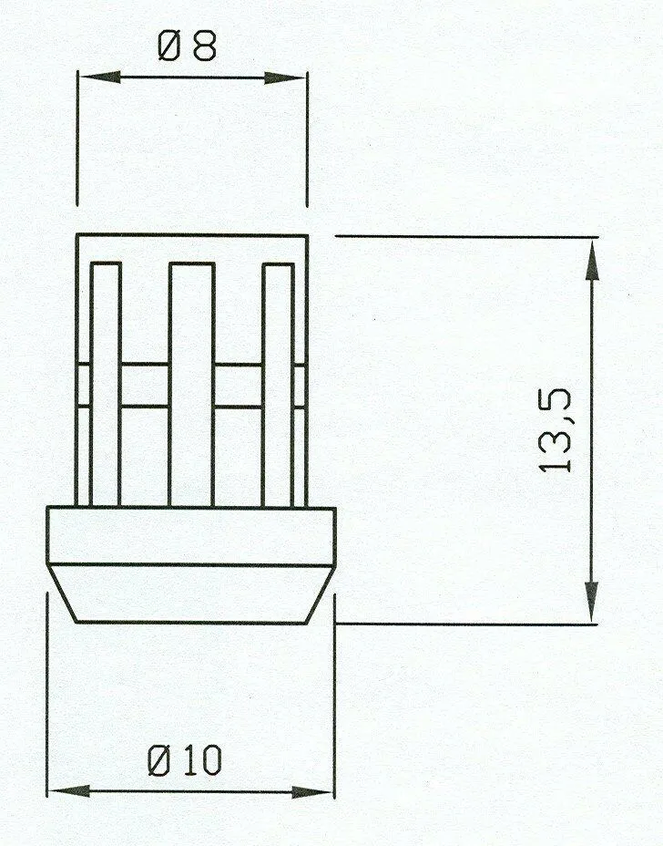 FITTINGS FOSTER GOMMINO ANTIGRAFFIO PER GRIGLIA CUCINA GAS 4 PZ P0003