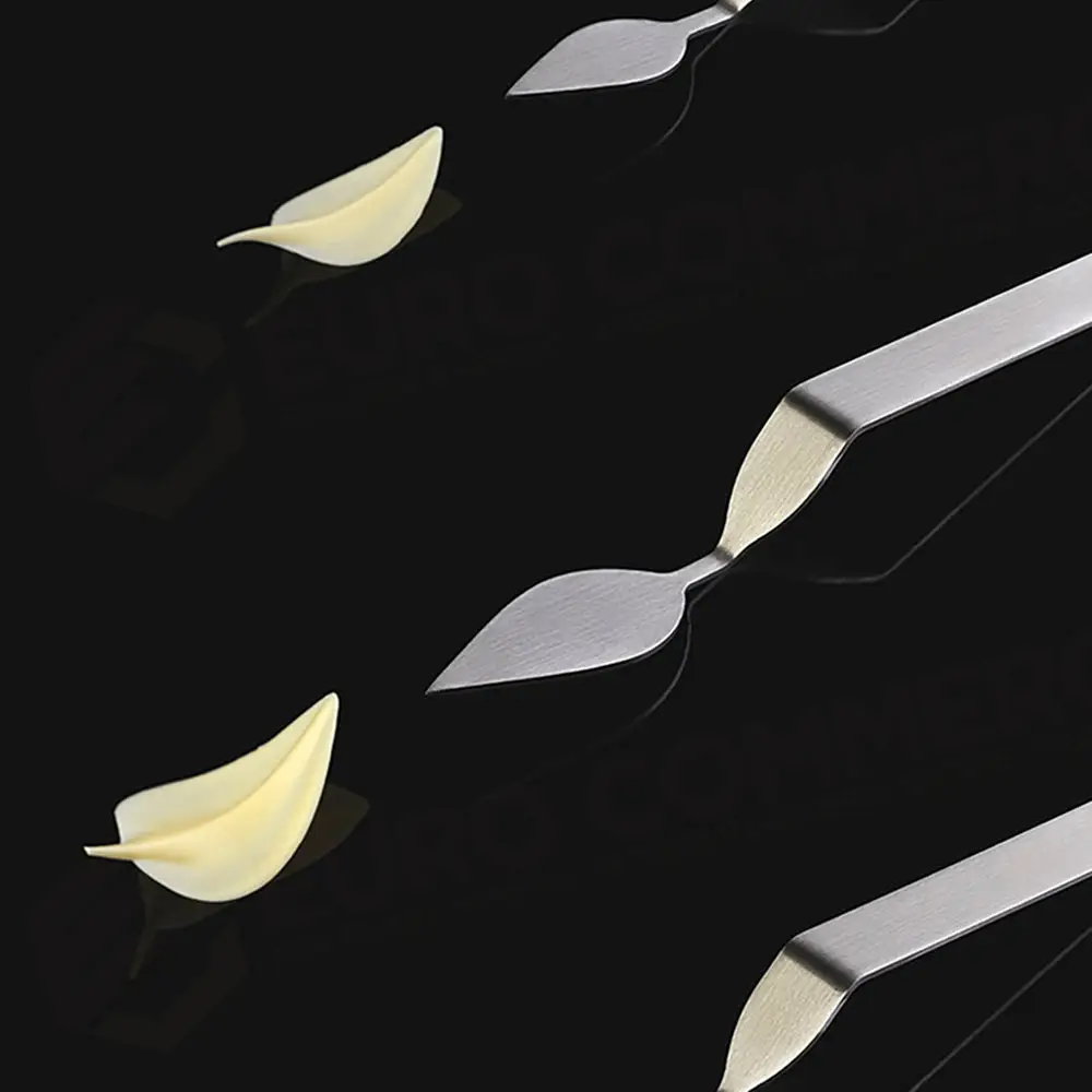 FLYCHOC ATTREZZO ACCIAIO INOX PER DECORAZIONI CIOCCOLATO - FOGLIA M 60 X 30 MM - CH5 - PAVONI ITALIA