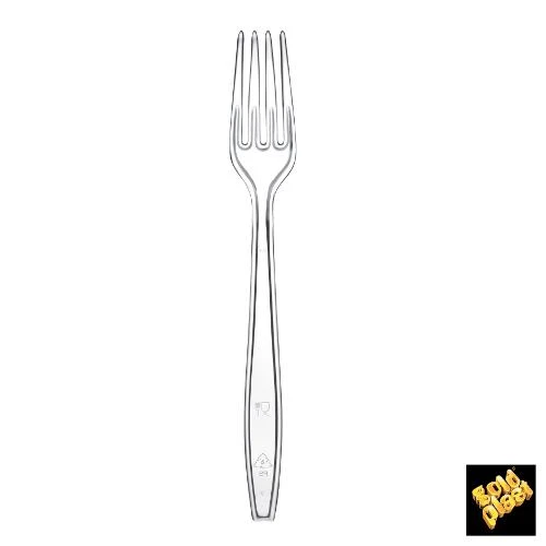 50 FORCHETTE TRASPARENTI RIGIDE