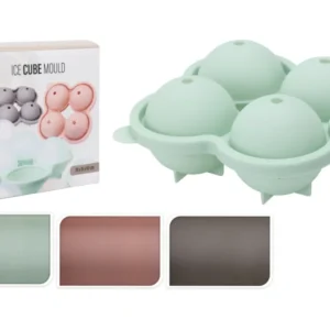 Formaghiaccio con 4 sfere 16x15x7cm colori assortiti