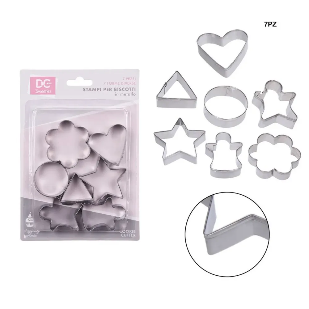 Dc Formine Dolci Inox 7Pz