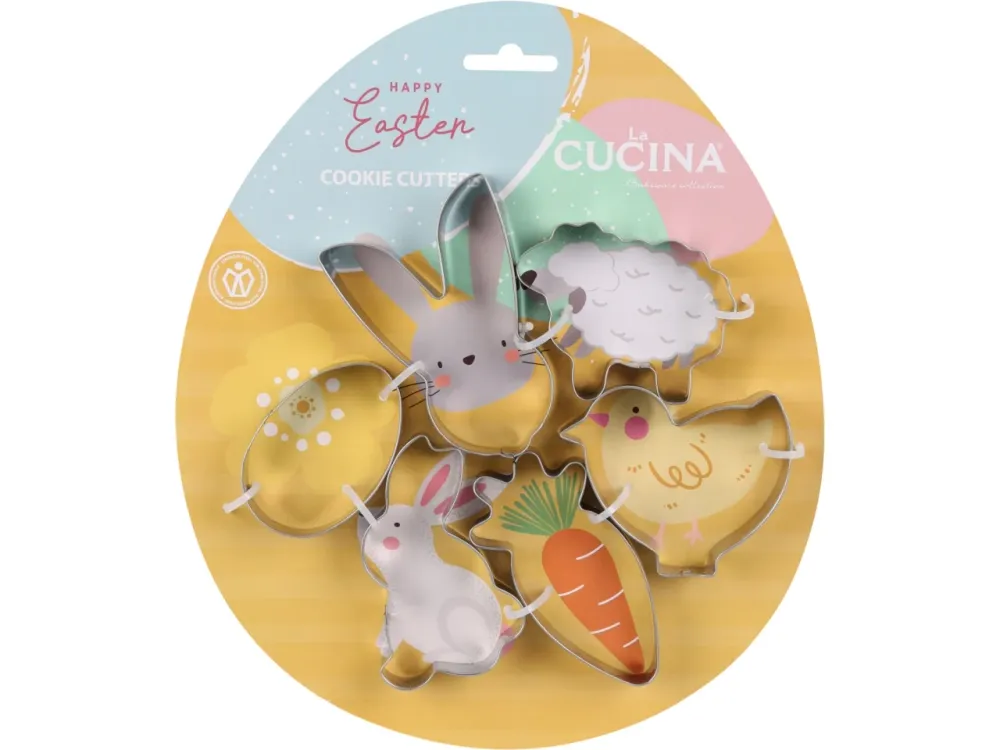 Formine per biscotti, forme pasquali, confezione da 6 pezzi assortiti