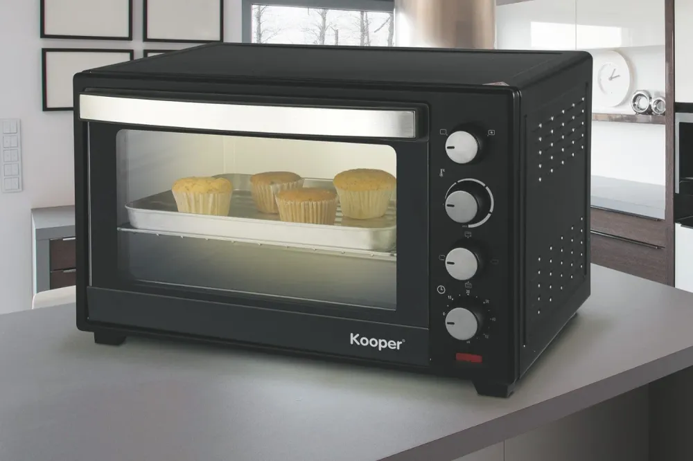 Forno Fornetto Elettrico Ventilto 2000W 72 Litri Kooper Oregon 72 Nero