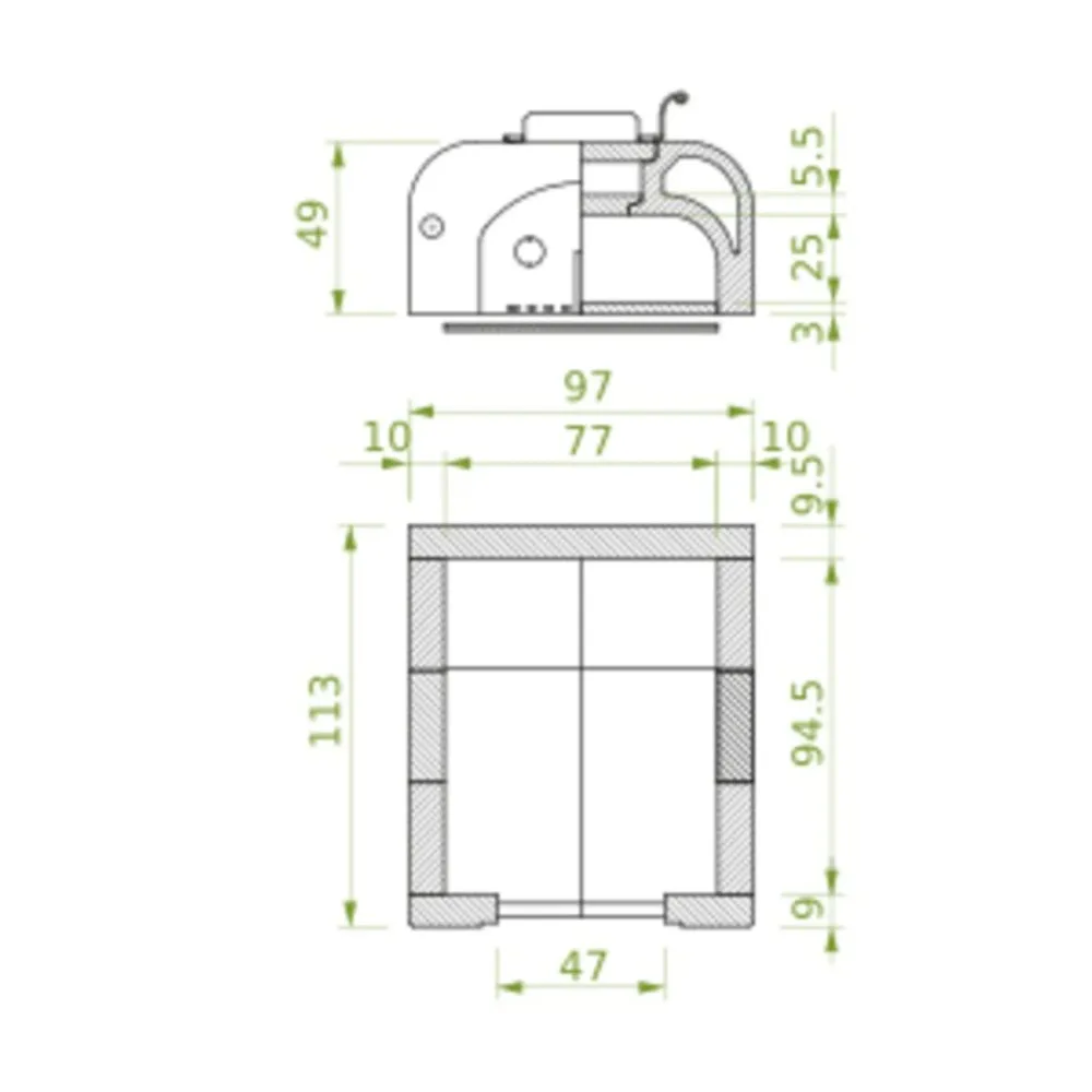 Forno legna componibile EASY LARGE refrattario - PALAZZETTI doppia parete, 6 pizze, con uscita fumi posteriore e portina a...