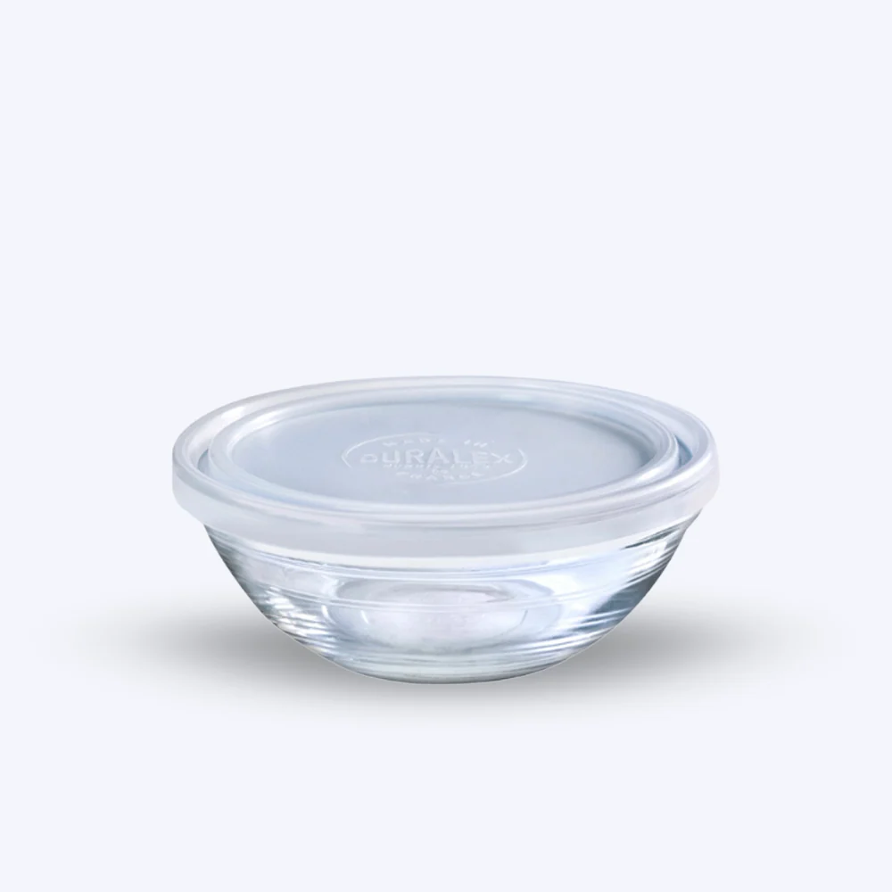Freshbox - Contenitore rotondo con coperchio bianco 1,59 L