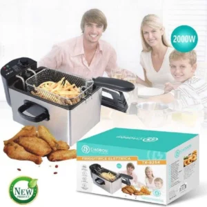 Friggitrice Elettrica Portatile Pofessionale 2000 W Cesto Acciaio Inox Tx-8254