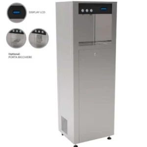 Frigogasatore euros 150 mono con 1 rubinetto 3 erogazioni con contalitri analogico, riduttore di pressione acqua e uvc spi...