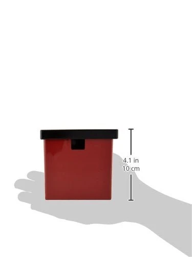 Fukui Craft Contenitore per Pickle Quadrato 37055 Rosso Nero