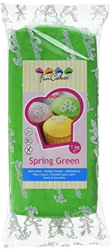 FunCakes Pasta di Zucchero Verde Primavera - pacco da 1 Kg