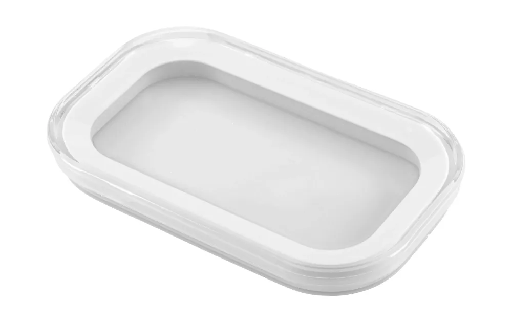 Furber. Furber – Set da 7 contenitori per alimenti 2 l, 1,5 l, 1 l, 470 ml, plastica/silicone, trasparente/bianco