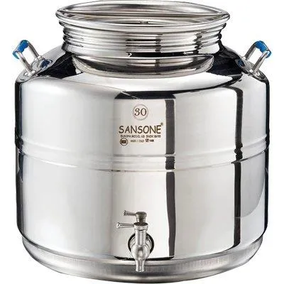 Fustino Saldato Europa Sansone Inox 18/10 Lt 30