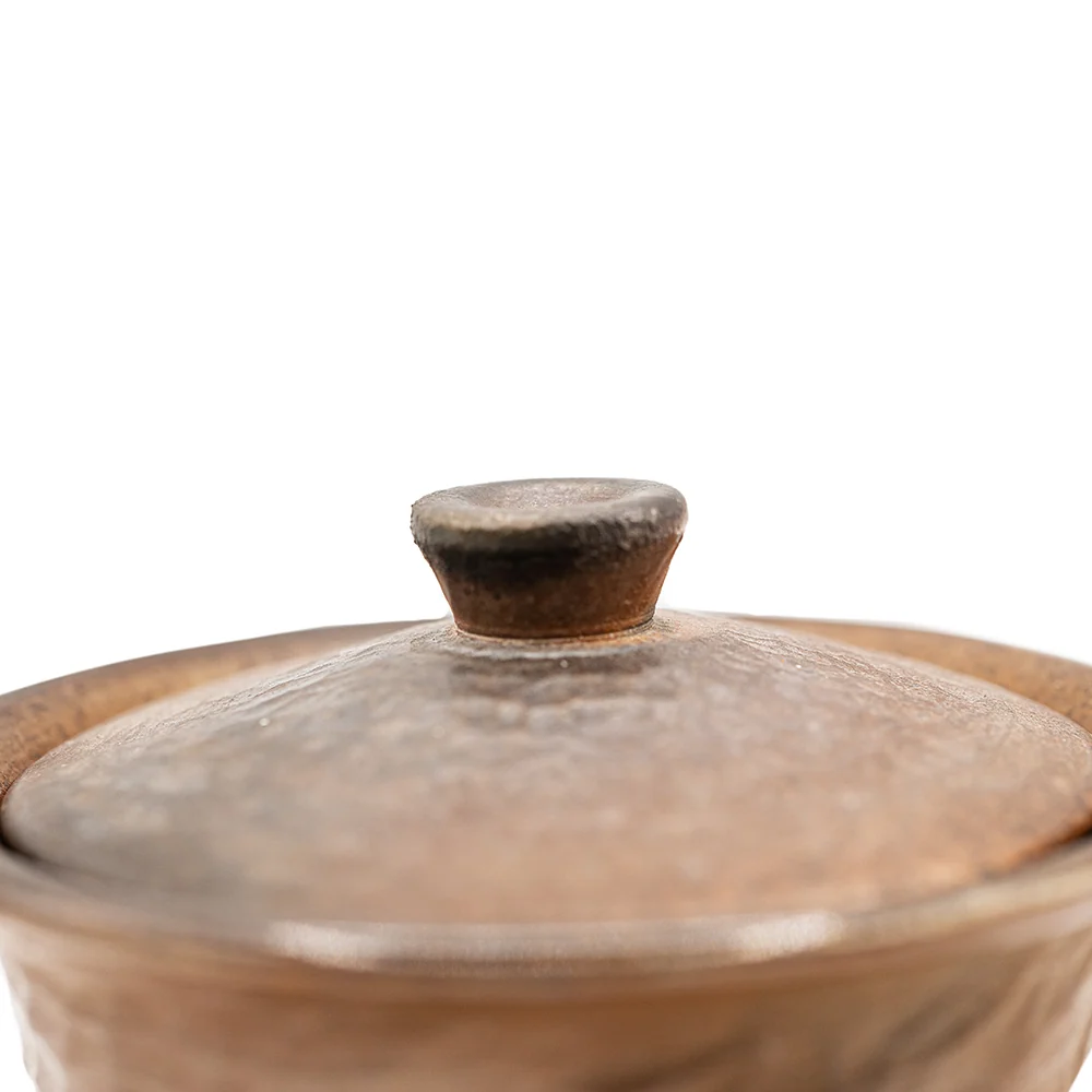 Gaiwan Marrone Martellato con Piattino # 95828