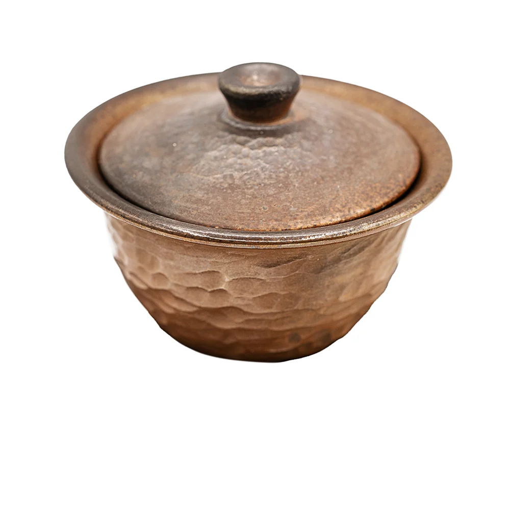 Gaiwan Marrone Martellato con Piattino # 95828