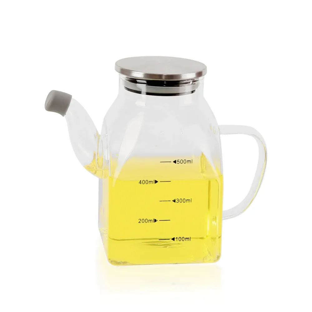 Galheteiro La Mediterránea Transparente Prateado Metal Vidro de Borosilicato 0,5 L (12 Unidades)