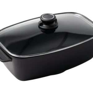 GASTROLUX Rostiera EVO con coperchio vetro induzione 39x22x11,5 cm