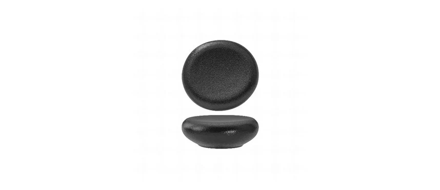Gemini Black Piatto Stone Cm.11x10,4x4h