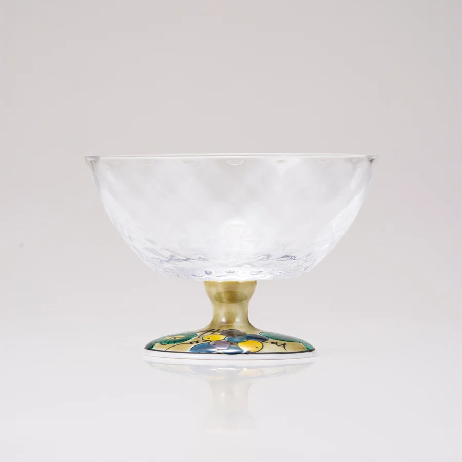 Glasst giapponese dessert giapponese / uva / plaid