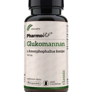 Glucomannano di Amorphophallus konjac 450 mg 90 capsule | Classic Pharmovit