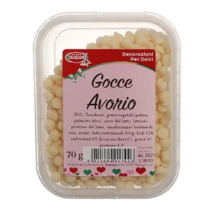 Gocce di cioccolato bianco 70g