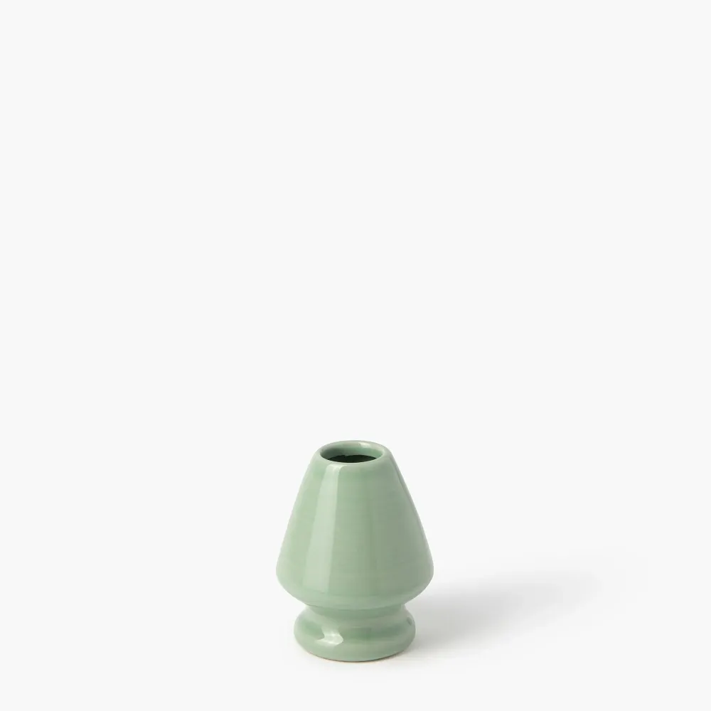 Grande supporto per frusta matcha chasen-naoshi celadon ⋅ Touga