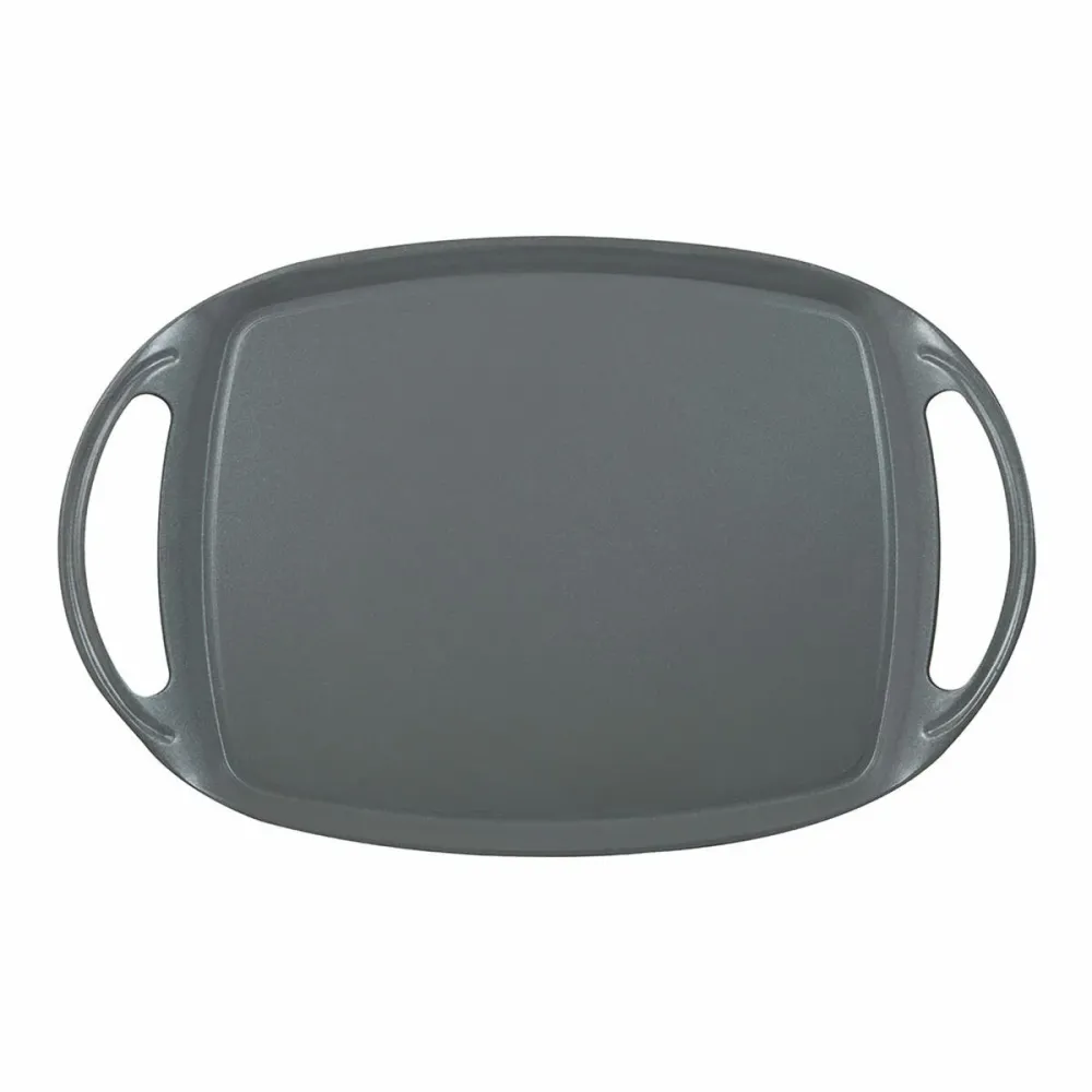 Griglia San Ignacio Earth Grey SG-6755 Grigio Alluminio Forgiato 36,9 x 24,6 cm Con manici