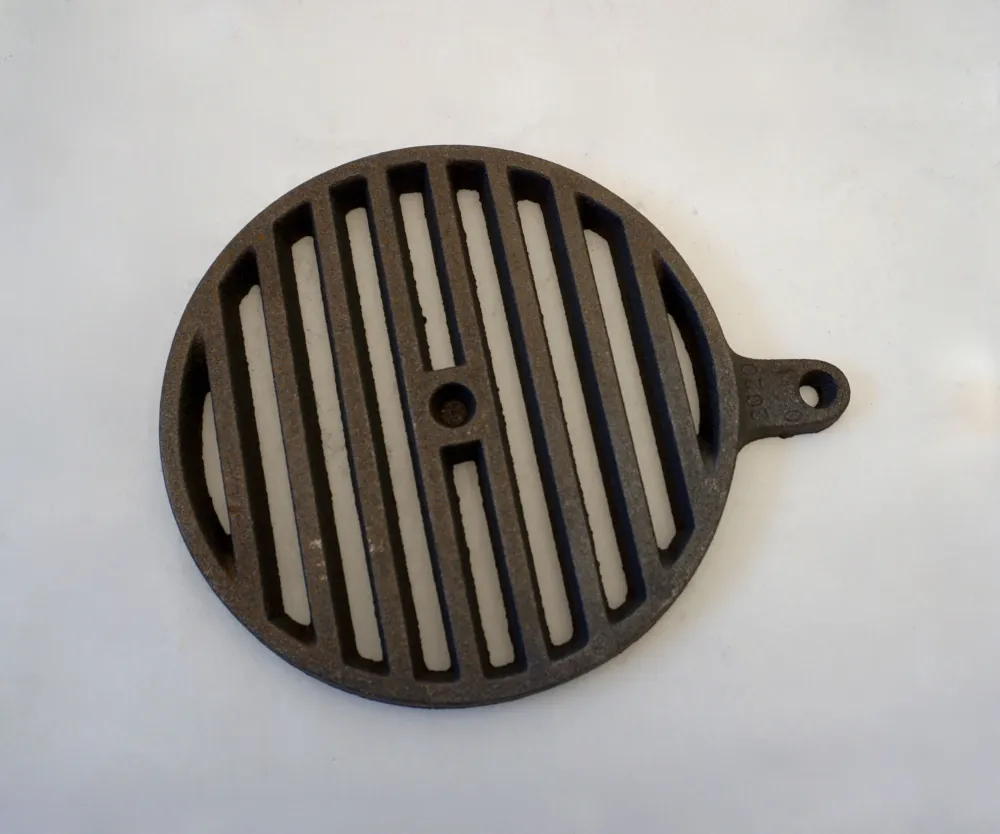 Griglia vibrante rotonda 18 cm griglia ghisa griglia per forno camino