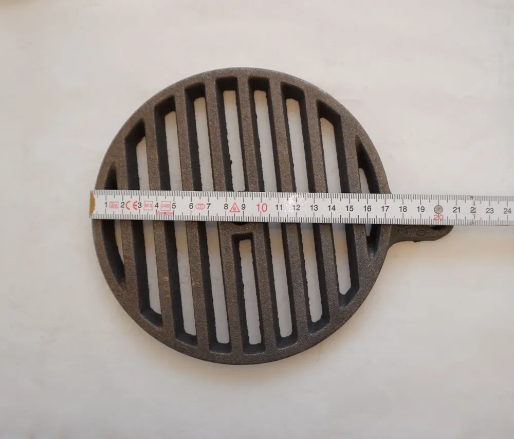Griglia vibrante rotonda 18 cm griglia ghisa griglia per forno camino
