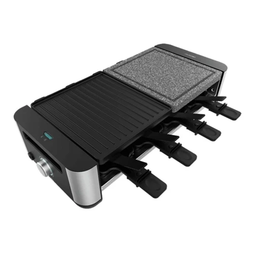 Grill Cecotec Raclette Cheese&Grill 16000 Inox (nero/acciaio inox, 1400 W, per 8 persone)