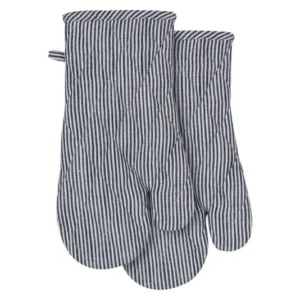Guanti da forno LADELLE Lina Stripe navy 18x33 cm 2 pezzi.