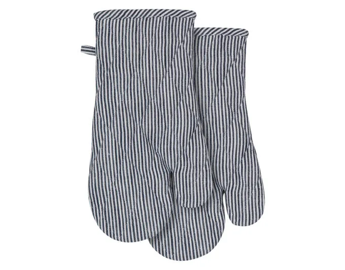 Guanti da forno LADELLE Lina Stripe navy 18x33 cm 2 pezzi.