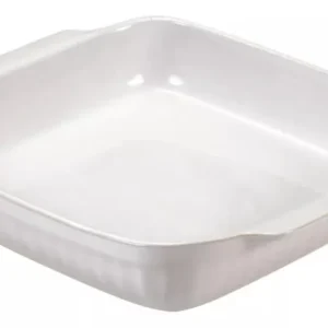 Guardini Ceramica, Pirofila quadrata piccola 18x16 cm, ceramica, Colore bianco