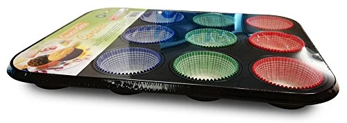 Guardini Gardenia, Stampo 12 muffins+60pirottini carta, Acciaio con...