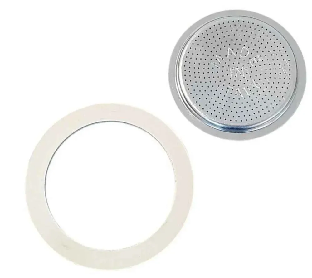 Guarnizione e piastina caffettiera 10 tazze originale Bialetti 0800413