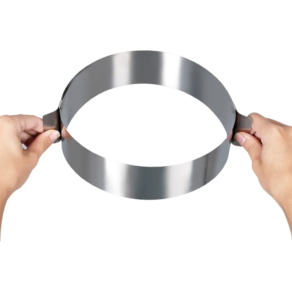 GUSTO CASA - Anello Regolabile tondo Acciaio Inox - diametro da 16 cm 32 cm