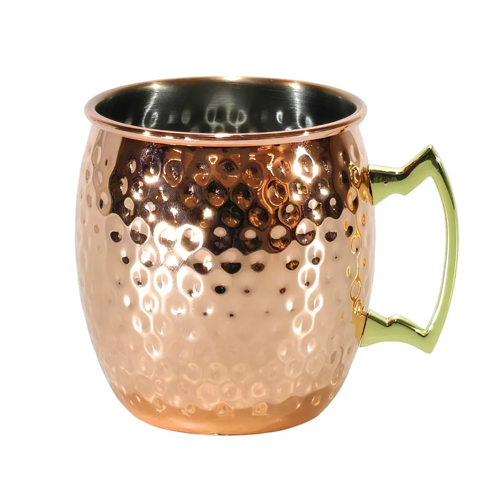 GUSTO CASA - Bicchiere per Moscow Mule acciaio inox con finitura Rame 50 cl