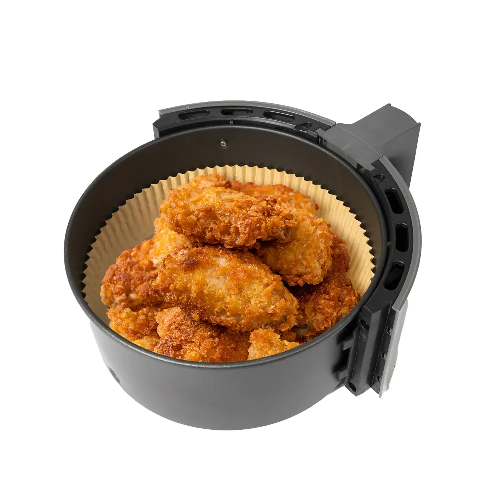 GUSTO CASA - Carta Forno Per Friggitrice ad Aria 50 pezzi - h4,5 cm diametro 16 cm