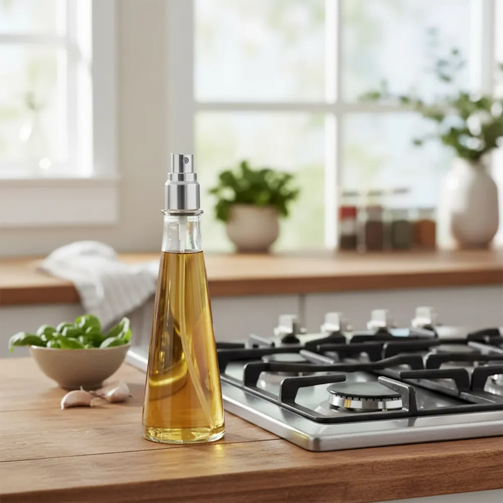 GUSTO CASA - Dosatore olio vetro con vaporizzatore 160 ml