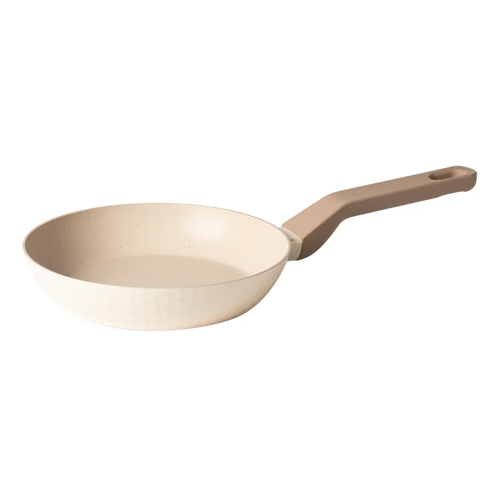 GUSTO CASA - Padella alluminio pressato Beige Linea Diamante diametro 20 cm