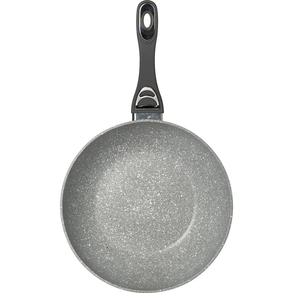 GUSTO CASA - Padella Wok alluminio pressofuso Linea CookStone diametro 28 cm